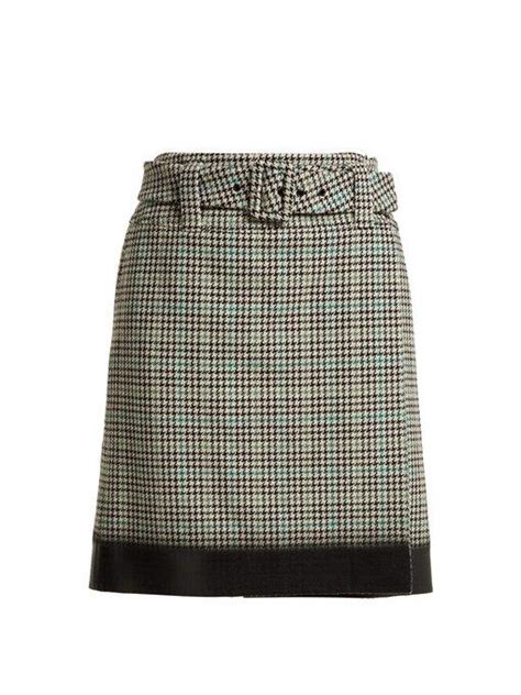 prada tweed skirt|More.